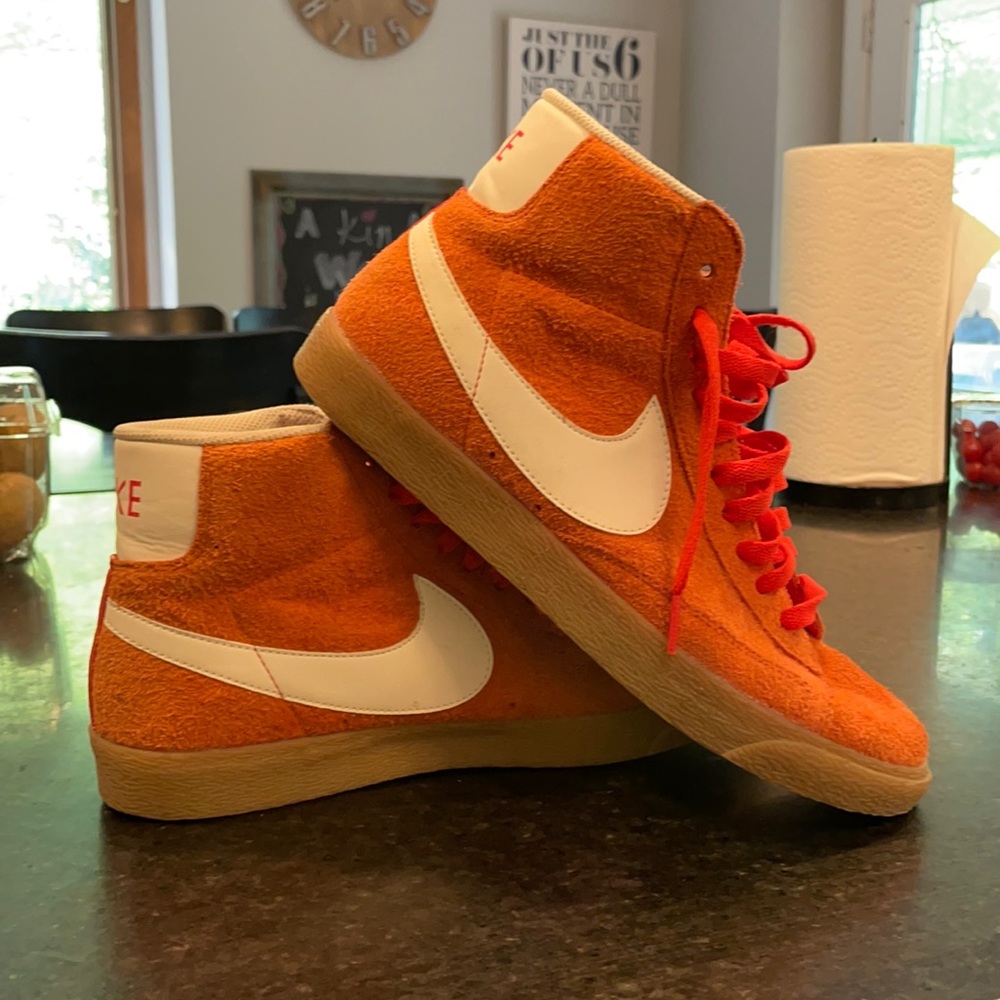 Red/orange Nike Blazers